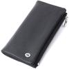 Unisex Vertical Wallet Made of Soft Genuine Leather ST Leather 22743 Black