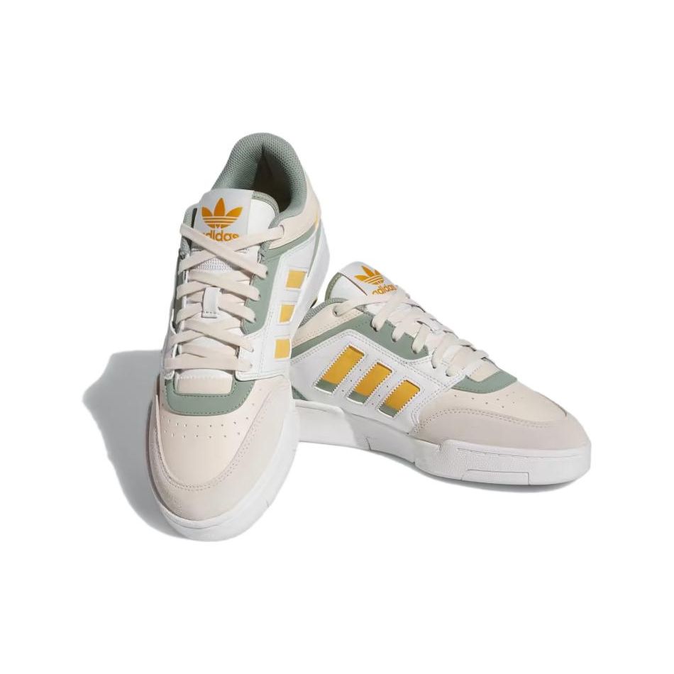 adidas Оригинальные кроссовки Originals Drop Step Удобные Универсальные Нескользящие Амортизирующие Прочные Низкие Кеды для Скейтбординга Мужские Кроссовки Белый Коричневый Зеленый IF2610