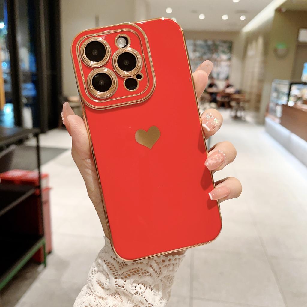 Чехол для телефона Love Heart для iPhone 15 14 13 12 11 Pro Max Plus, силиконовые чехлы для iPhone 7 8 Plus X XS Max XR SE 2 3 2020 2022, защитная задняя крышка