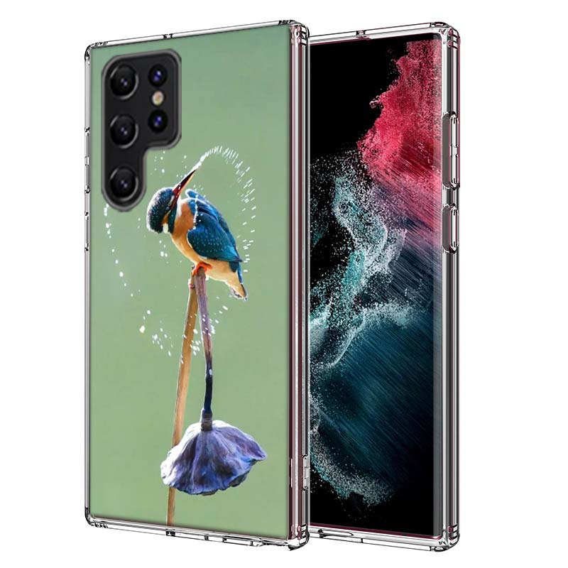Hummingbird Capa Phone Case For Samsung S26 Ultra S25 Edge Galaxy S23 S21 S20 S24 FE S22 S10 Plus Cover Clear TPU Shell Coque wi
