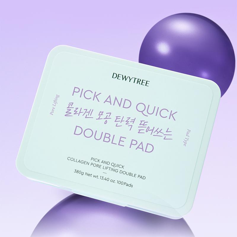 DEWYTREE Pick and Quick Collagen Pore Lifting Double Pad 380 г 100 шт.