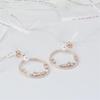[Onm] Onm Pearl Cubic Ring Earrings - 92.5 Silver, Rose Gold (9593055)