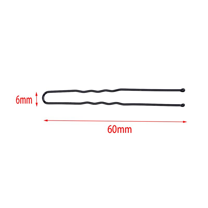 10pcs Women Gold Black Drip Invisible Hair Grips Curly Wavy Bobby Pins for Daily Use Wedding Party