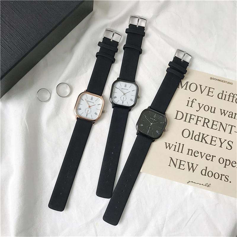 Casual Womens Square Dial Watch Quartz Analog Watch Fashion Simple Business Wristwatches