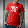 Techno 1980s Detroit Men's T-Shirt DJ Clubbing Techno Music Michigan USA