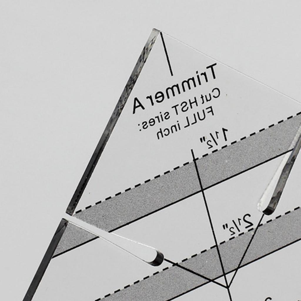 Акриловая треугольная линейка для квилтинга, шаблоны, швейная линейка для резки лоскутной ткани