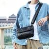 Мужская сумка через плечо Street Trend, кожаная сумка, мужская сумка через плечо из коровьей кожи, повседневная сумка через плечо из натуральной кожи, черная мужская сумка