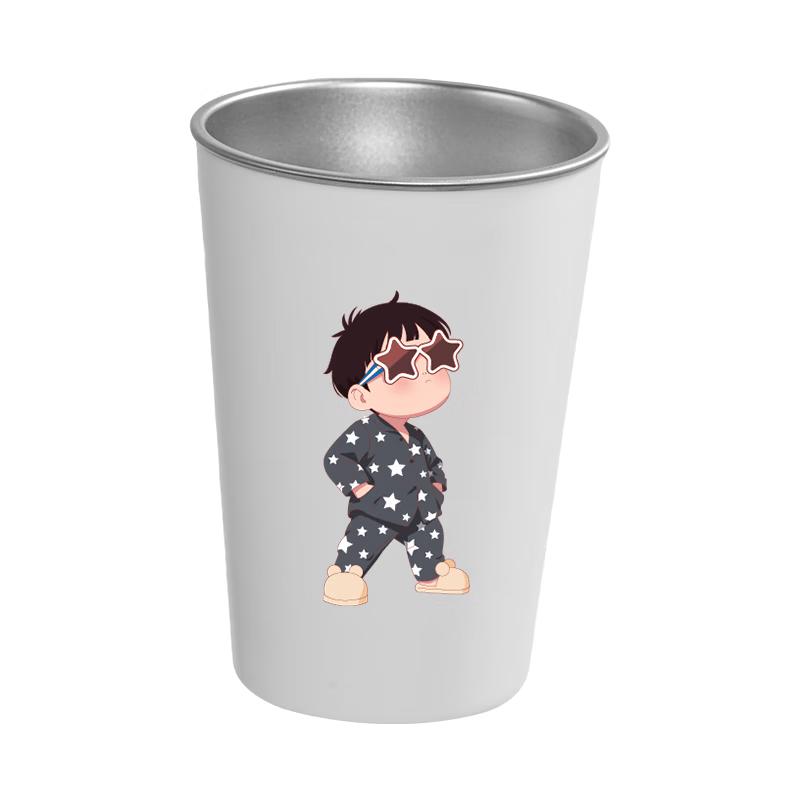 Daisy Leaf Stainless Steel Mouthwash Cup