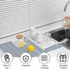 Fashionable Silicone Non Slip Placemat with Thermal Insulation and Drainage Pad Kitchen Tool with Sloping Drainage Outlet