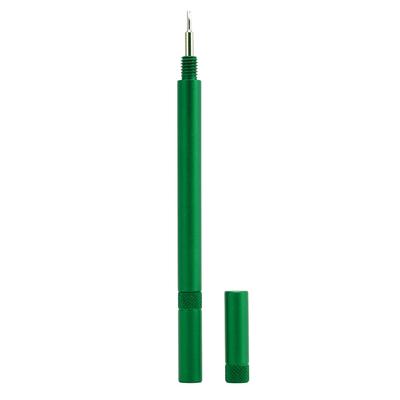 Инструмент для снятия ремешков для часов с двойной головкой из нержавеющей стали зеленого цвета