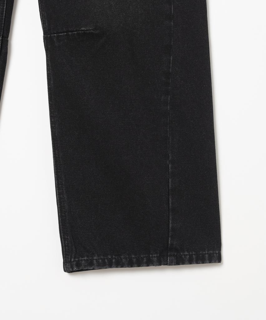 MILLO WOMEN Washed Relaxed Balloon Jeans [Denim Black]