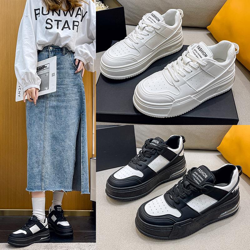 2023 весенние новые туфли для папы на толстой подошве, женские туфли для модного показа, маленькие универсальные туфли Cas