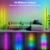 Угловой напольный светильник - Умный RGB LED угловой светильник с приложением и пультом дистанционного управления, 16 миллионов цветов и 68+ режимов, Синхронизация с музыкой, Настройка таймера - Идеально подходит для
