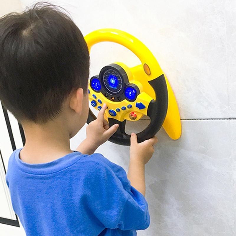 Имитация вождения автомобиля, игрушечный руль, детские интерактивные игрушки для детей