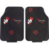Tapis De Sol Tataway Paire De Tapis De Voiture Minnie Mouse, Pvc, Universel, 44 X 65 Cm, Noir Et Rouge