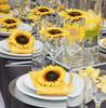 30-150Pcs Yellow Artificial Flower Heads Craft Floral Embellishments Wreaths Wedding Artificial Sunflower Flowers Decoration