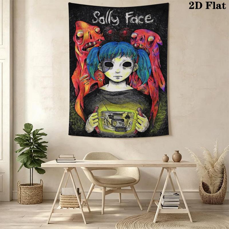 Гобелен с рисунком Sally Face для домашнего декора, Настенное панно, Декоративное полотно для стены RV.XGT0914189