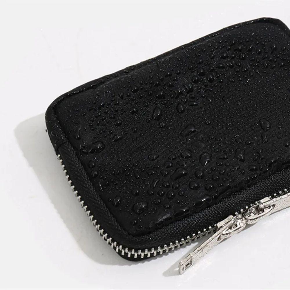 Card Holder Men Wallet Portable Mini Earbuds Storage Bag Square Nylon Coin Purse  Women