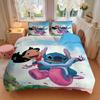 Lilo Stitch Adventure Print 3Pcs Bedding Setduvet Cover With 2 Bedropillowcase Home Birthday Gift