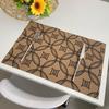 Винтажный коврик для столовых приборов, термостойкий нескользящий ПВХ, теплоизоляция, прямоугольный защитный коврик для обеденного стола, декоративный коврик, кухонные принадлежности