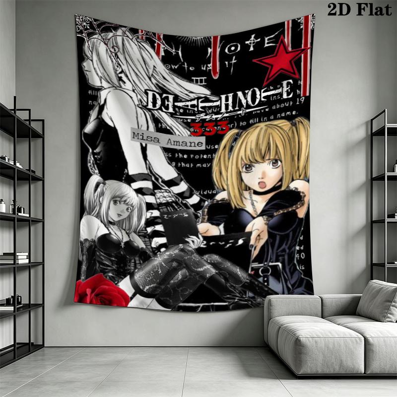 misa cute Wall Tapestry Aesthetic Wall Hanging Printed Fabric Blanket Decorative Tapestries for Bedroom Living Room Home Decor