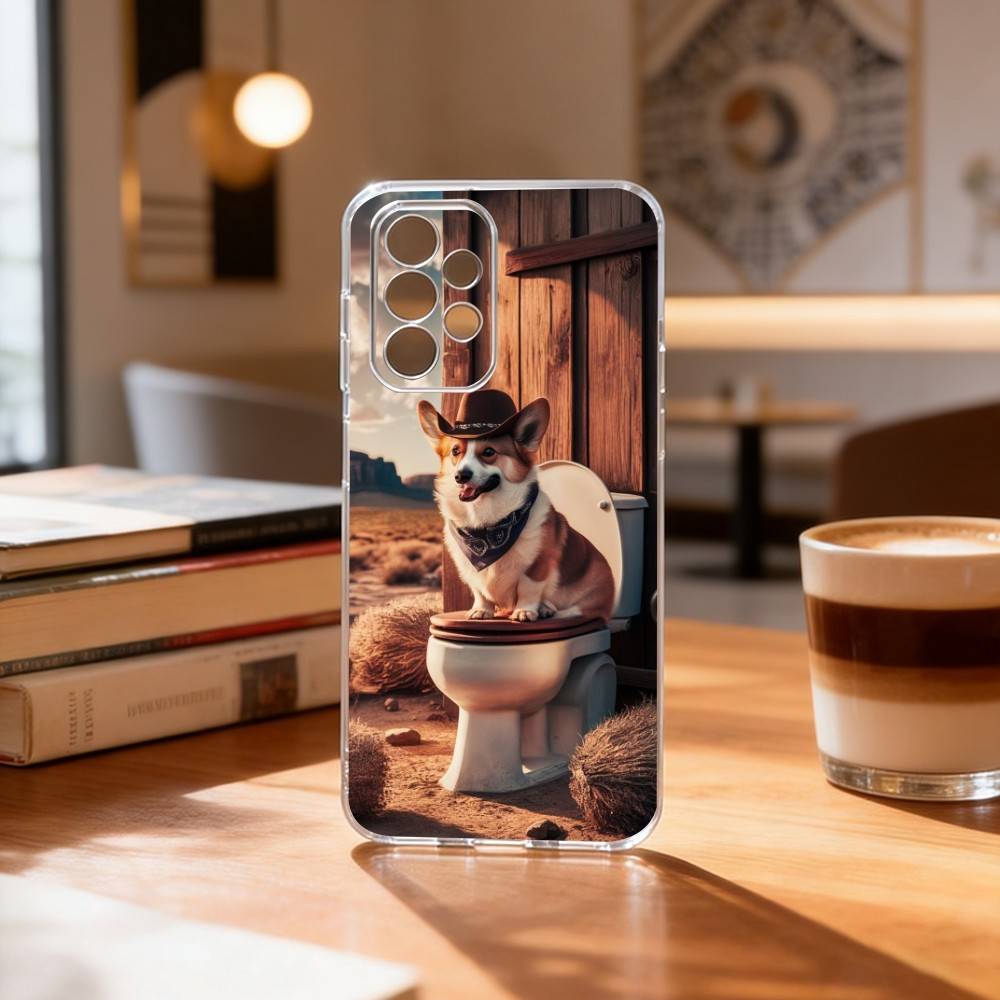 corgi Lovely Phone Case Transparent Silicone Soft For Samsung S25,S24,S21,S22,S23,S30,Ultra,S20,Plus,Fe