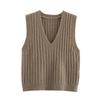 Ladies’ 2025 Spring V-Neck Slim Knit Vest - European & American Style