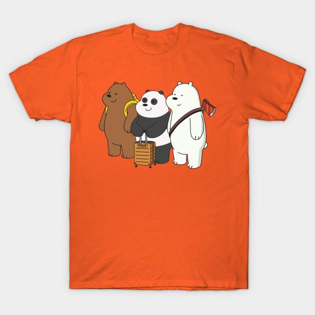 We Bare Bears Art Women T-Shirts Cotton Short Sleeve O Neck Lady Tshirt Clothing Personality Tee