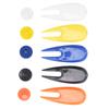 Golf Ball Score Marker Fork Plastic Golf Position Markers Golfer Pitch Repair Divot Tool