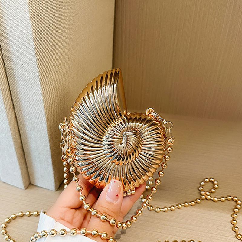 Металлическая мини-сумка из цинкового сплава, женская сумка-мессенджер через плечо, индивидуальная сумка с металлической цепочкой и акриловым корпусом