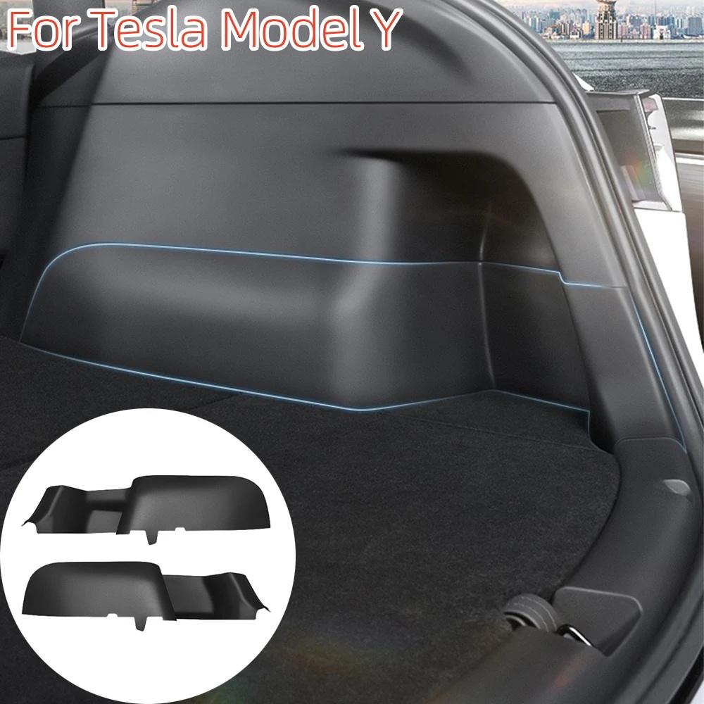Боковая защита багажника ABS крышка для Tesla Model Y 2024 2024 2024 Задняя боковая защитная накладка багажника декоративная накладка ABS