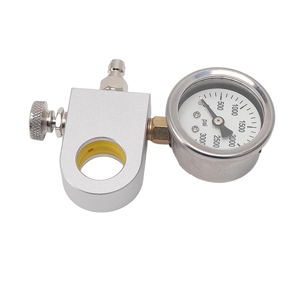 CO2 Refill Adapter Carbonator Refill Quick Adapter Replacement with Pressure Gauge Release Valve