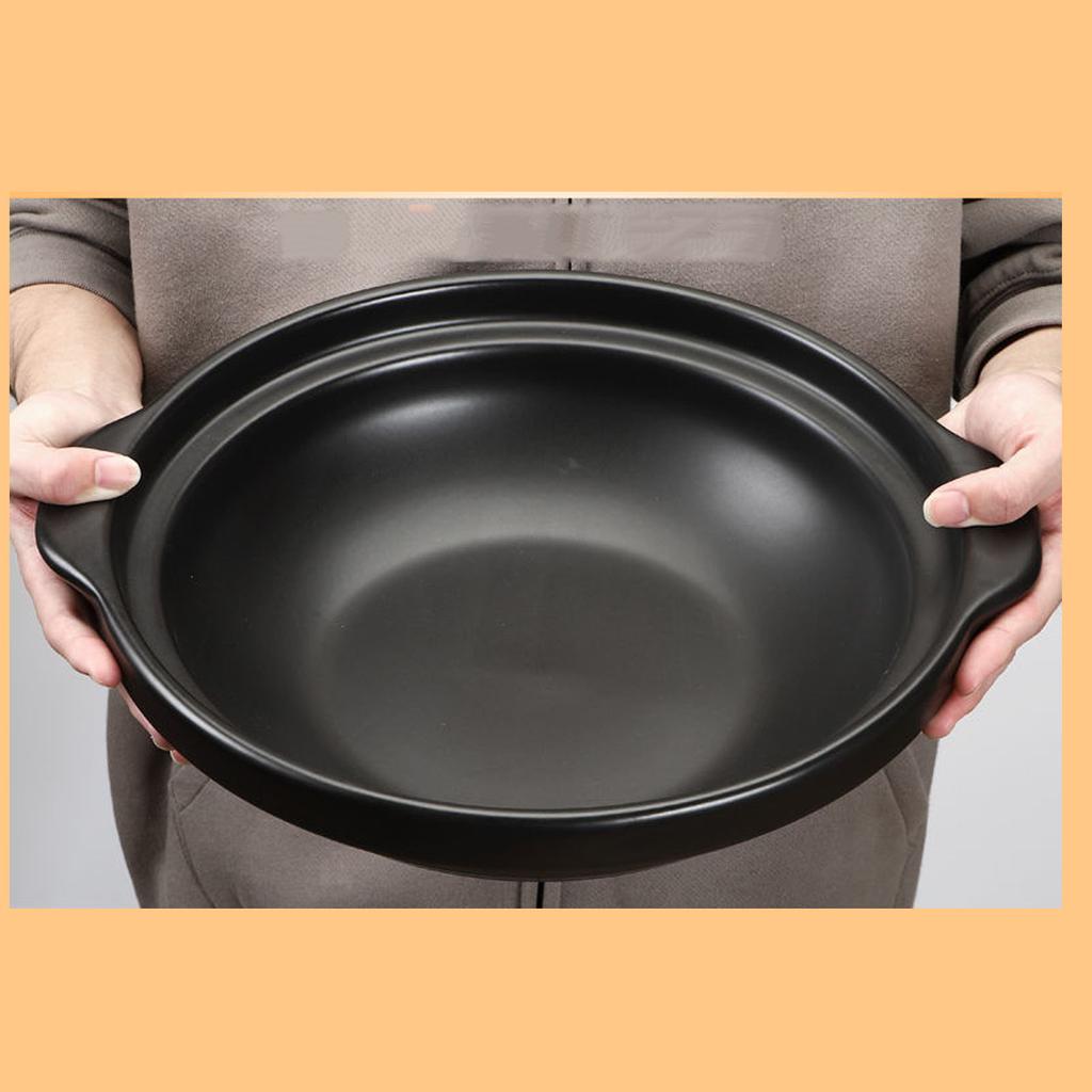 Multifunctional Casserole Pot with Lid Sizzling Hot Pot for Bibimbap and Soup Large Wide Mouth Heat