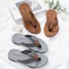 Summer Casual Trend Men's Rubber Thick-soled Herringbone Beach Slippers