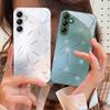 Lingge Сверкающий Свет Для Samsung Galaxy A14 4G 20 30 52 20S 21S 22 A32 33 34 42 50 51 53 54 70 71 72 73 5G Стеклянный Чехол для Телефона
