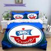 Lufthansa logo Pattern Bedding Home Decoration Birthday Gift (1 * duvet cover + 2 * pillowcase, without core)