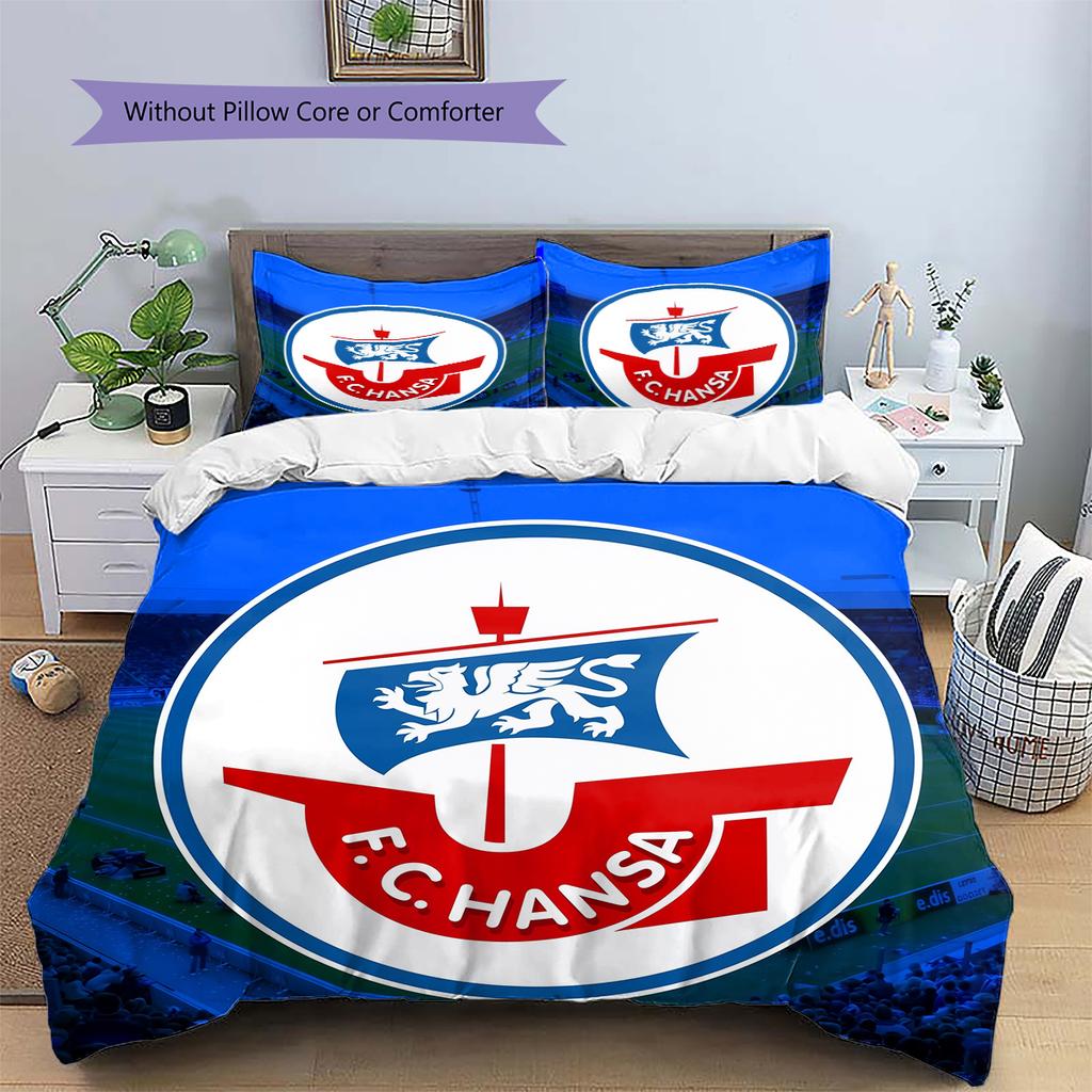 Lufthansa logo Pattern Bedding Home Decoration Birthday Gift (1 * duvet cover + 2 * pillowcase, without core)