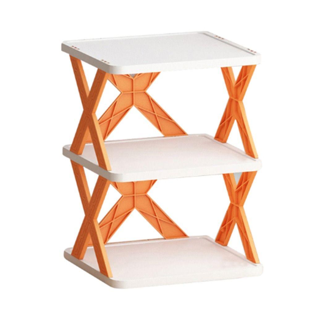 Пластиковая многослойная полка для хранения обуви, 2-5 слоев, органайзер для обуви, штабелируемая стойка для обуви, для дома