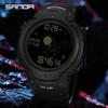SANDA NewDigital Sports Boy Student Men LED Wristwatches Watch Multifunctional Electronic Luminous Waterproof Reloj Hombre