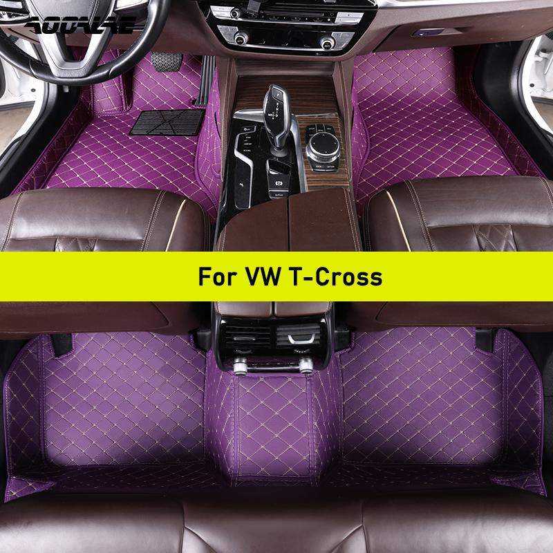 Автомобильные коврики для VW TCross T-Cross Автомобильные ковры для ног Автомобильные аксессуары
