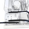 Гибкий удлинительный кабель PCIe5.0 X16 с выходом влево и входом вправо, оплетенный экранированным проводом, для передачи сигнала без потерь