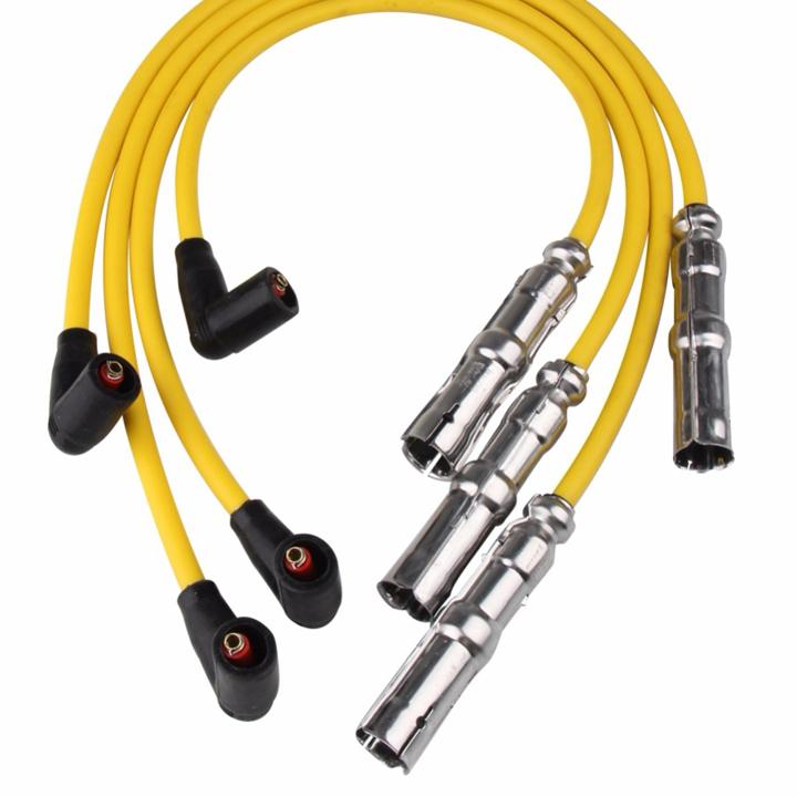 8mm Racing Ignition Spark Plug Wire Set For Volkswagen Jetta Golf Beetle 2.0L 27588 VWC03 CH74211 QW1493 35-4413 Car Accessories