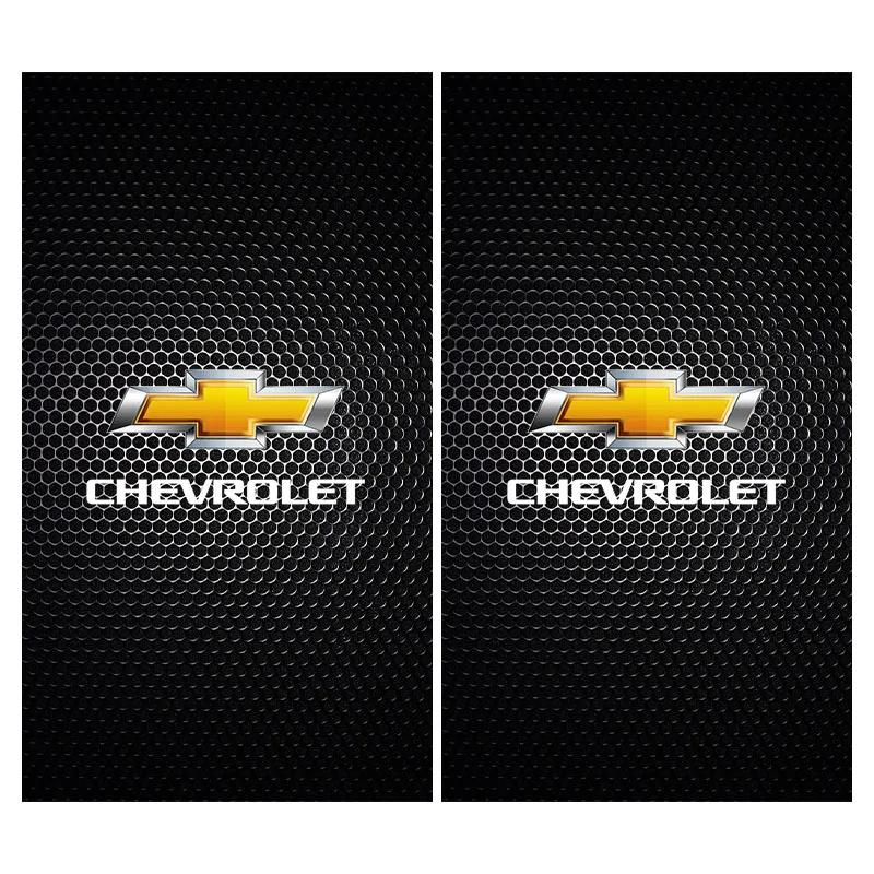 Для Chevrolet Captiva Lacetti Aveo Cruze Malibu Trax Camaro Наклейка на центральную стойку с эмблемой Автомобильные декоративные наклейки на двери Стайлинг