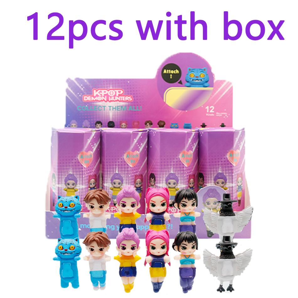 Горячая распродажа K-pop Серия Demon Hunters Blind Box Аниме Фигурки Украшения Куклы Поклонники Дети Подарок на день рождения Случайный Blind Box
