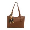 Material Pu Soft Women Tote Bag With Inner And Outer Pockets For Outings Casual
