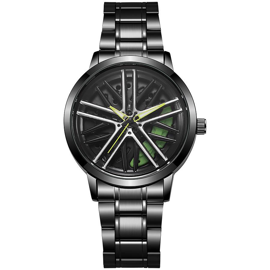 Mens Fashion Alloy Quartz Watch With Rotatable Dial For Casual Wear
