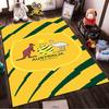 Australia Football Logo with Kangaroo and Emu Non-slip rug suitable for living room and bedroom sofas