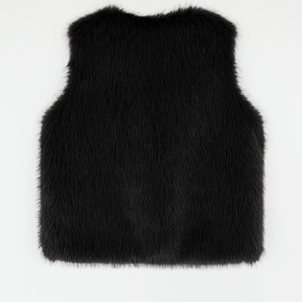 Модный женский жилет с V-образным вырезом, куртка без рукавов