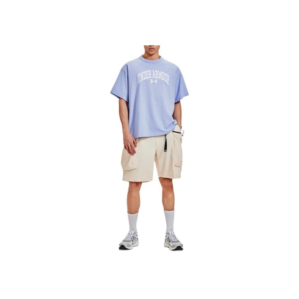 Under Armour Повседневные свободные шорты-карго серии Urban Outdoor Series с нашивкой-логотипом, мужские брюки, бежевые, 1387985-280