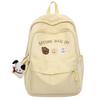 School Backpack Cartoon Bear Pendant 44*31*21 Yellow